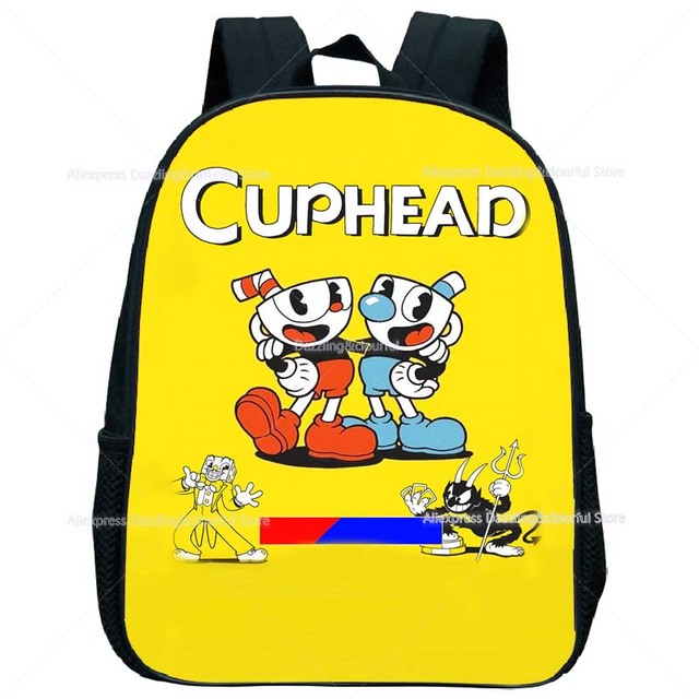 Plecak przedszkolny Mochilas CUPHEAD Print dla dzieci - dziewczynki, chłopcy, Mini Cartoon wzór, plecak maluch dzieci Anime - Wianko - 16