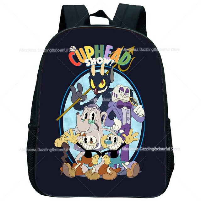 Plecak przedszkolny Mochilas CUPHEAD Print dla dzieci - dziewczynki, chłopcy, Mini Cartoon wzór, plecak maluch dzieci Anime - Wianko - 22
