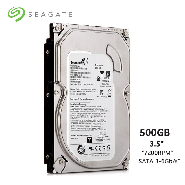 Dysk twardy Seagate Brand 500 GB SATA 3 Gb/s-6 Gb/s 7200 RPM 8 MB / 32 MB bufor 3.5 do komputera stacjonarnego - Wianko - 2