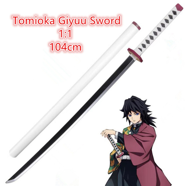Miecz samuraja Demon Slayer Tanjirou Kochou Shinobu 104cm - model 1:1 z diabelskim ostrzem do Cosplay'u - katana ninja z PU - Wianko - 47