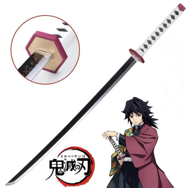 Miecz samuraja Demon Slayer Tanjirou Kochou Shinobu 104cm - model 1:1 z diabelskim ostrzem do Cosplay'u - katana ninja z PU - Wianko - 48