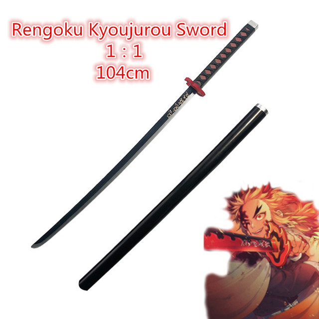 Miecz samuraja Demon Slayer Tanjirou Kochou Shinobu 104cm - model 1:1 z diabelskim ostrzem do Cosplay'u - katana ninja z PU - Wianko - 23