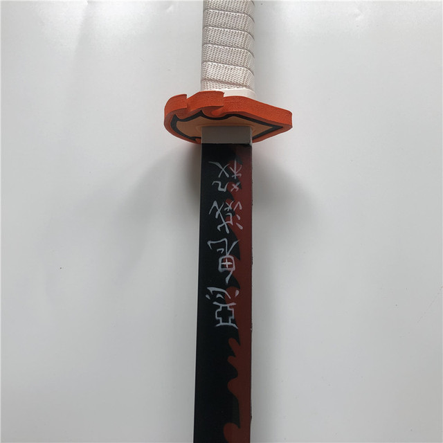 Miecz samuraja Demon Slayer Tanjirou Kochou Shinobu 104cm - model 1:1 z diabelskim ostrzem do Cosplay'u - katana ninja z PU - Wianko - 77