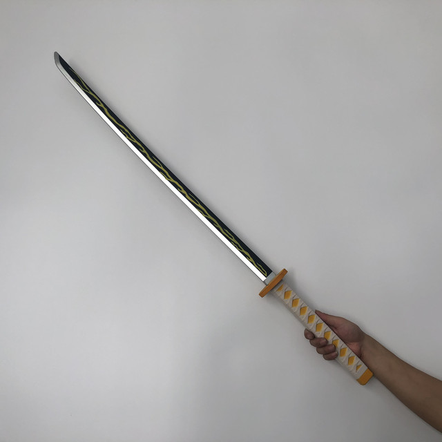 Miecz samuraja Demon Slayer Tanjirou Kochou Shinobu 104cm - model 1:1 z diabelskim ostrzem do Cosplay'u - katana ninja z PU - Wianko - 83
