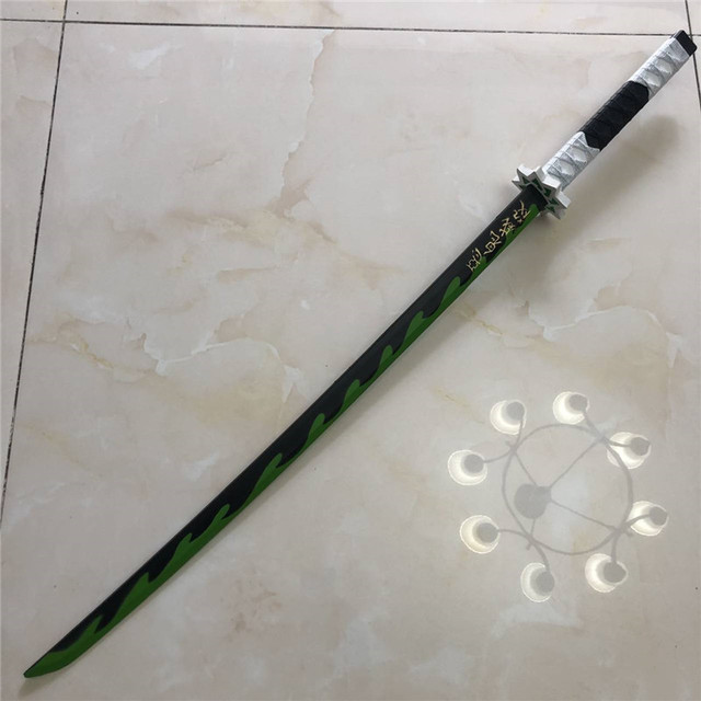 Miecz samuraja Demon Slayer Tanjirou Kochou Shinobu 104cm - model 1:1 z diabelskim ostrzem do Cosplay'u - katana ninja z PU - Wianko - 42