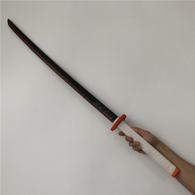 Miecz samuraja Demon Slayer Tanjirou Kochou Shinobu 104cm - model 1:1 z diabelskim ostrzem do Cosplay'u - katana ninja z PU - Wianko - 74