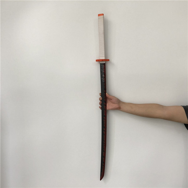 Miecz samuraja Demon Slayer Tanjirou Kochou Shinobu 104cm - model 1:1 z diabelskim ostrzem do Cosplay'u - katana ninja z PU - Wianko - 75
