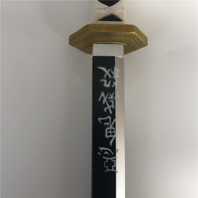 Miecz samuraja Demon Slayer Tanjirou Kochou Shinobu 104cm - model 1:1 z diabelskim ostrzem do Cosplay'u - katana ninja z PU - Wianko - 100