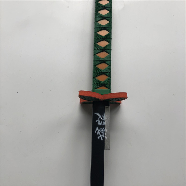 Miecz samuraja Demon Slayer Tanjirou Kochou Shinobu 104cm - model 1:1 z diabelskim ostrzem do Cosplay'u - katana ninja z PU - Wianko - 108