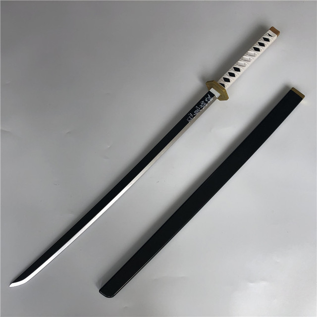 Miecz samuraja Demon Slayer Tanjirou Kochou Shinobu 104cm - model 1:1 z diabelskim ostrzem do Cosplay'u - katana ninja z PU - Wianko - 96