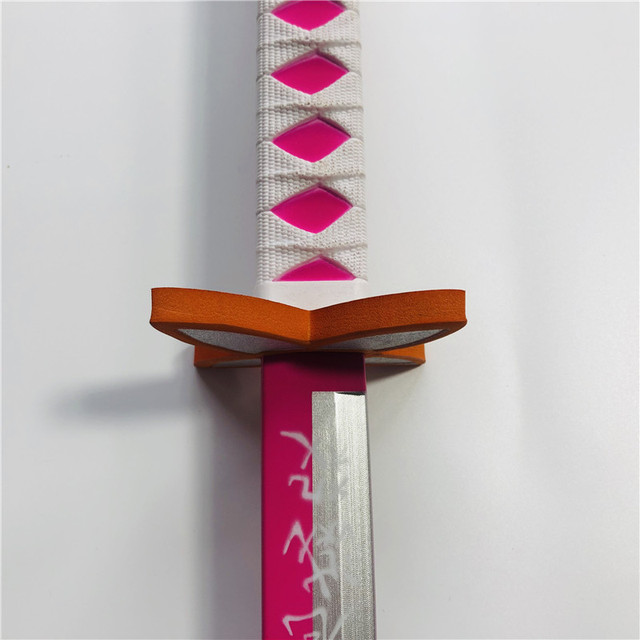 Miecz samuraja Demon Slayer Tanjirou Kochou Shinobu 104cm - model 1:1 z diabelskim ostrzem do Cosplay'u - katana ninja z PU - Wianko - 92