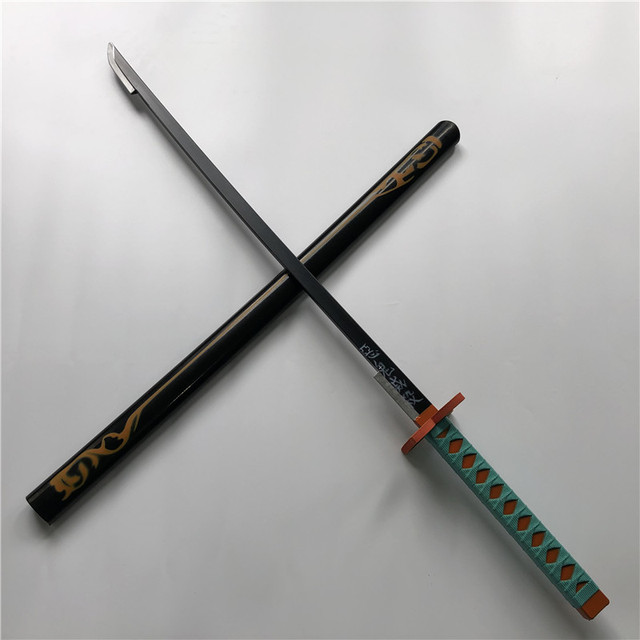 Miecz samuraja Demon Slayer Tanjirou Kochou Shinobu 104cm - model 1:1 z diabelskim ostrzem do Cosplay'u - katana ninja z PU - Wianko - 15