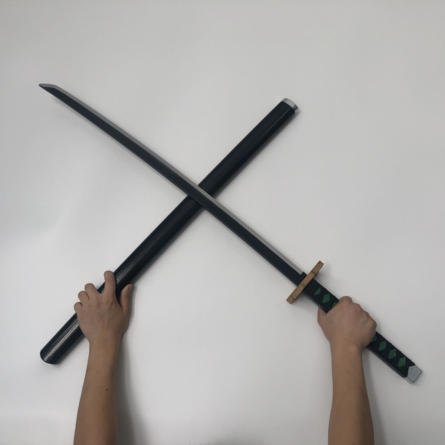 Miecz samuraja Demon Slayer Tanjirou Kochou Shinobu 104cm - model 1:1 z diabelskim ostrzem do Cosplay'u - katana ninja z PU - Wianko - 19