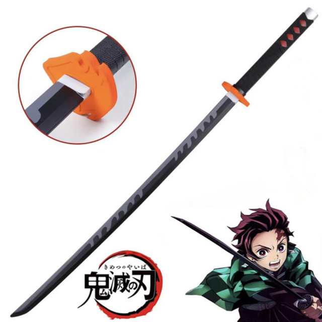 Miecz samuraja Demon Slayer Tanjirou Kochou Shinobu 104cm - model 1:1 z diabelskim ostrzem do Cosplay'u - katana ninja z PU - Wianko - 113