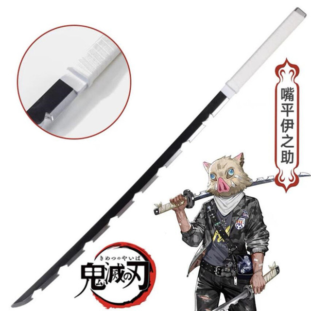 Miecz samuraja Demon Slayer Tanjirou Kochou Shinobu 104cm - model 1:1 z diabelskim ostrzem do Cosplay'u - katana ninja z PU - Wianko - 56