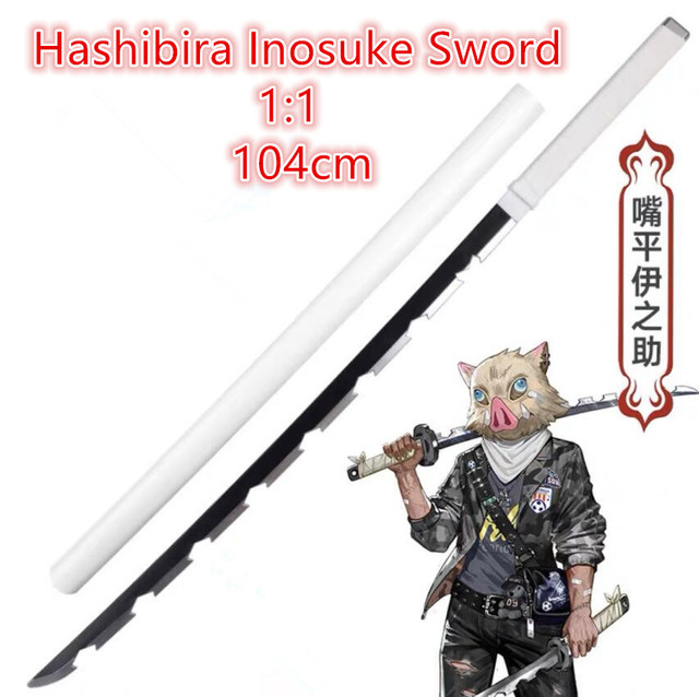 Miecz samuraja Demon Slayer Tanjirou Kochou Shinobu 104cm - model 1:1 z diabelskim ostrzem do Cosplay'u - katana ninja z PU - Wianko - 55