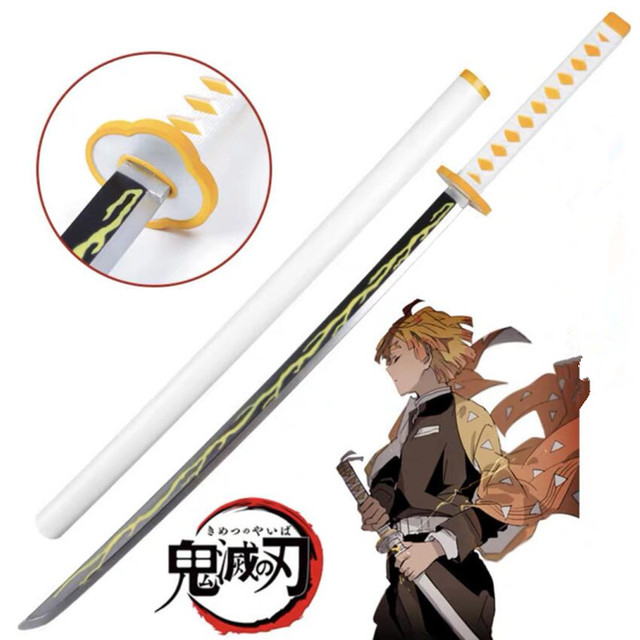 Miecz samuraja Demon Slayer Tanjirou Kochou Shinobu 104cm - model 1:1 z diabelskim ostrzem do Cosplay'u - katana ninja z PU - Wianko - 80