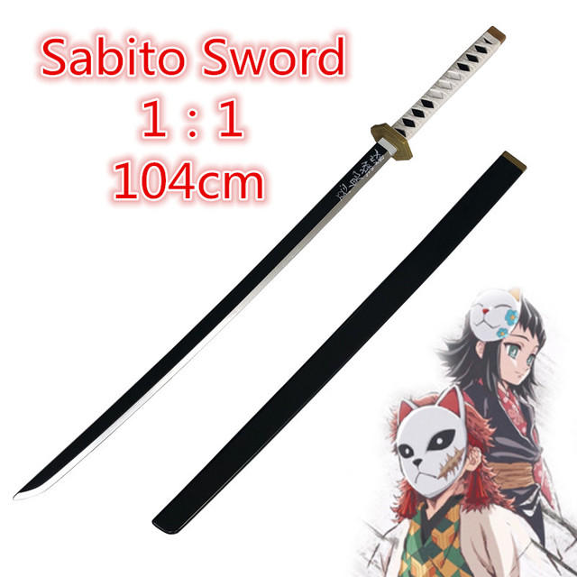 Miecz samuraja Demon Slayer Tanjirou Kochou Shinobu 104cm - model 1:1 z diabelskim ostrzem do Cosplay'u - katana ninja z PU - Wianko - 95
