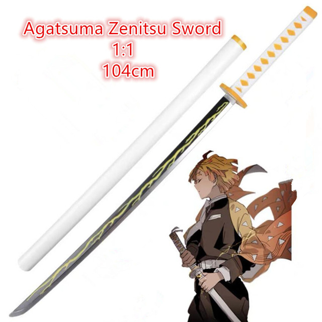 Miecz samuraja Demon Slayer Tanjirou Kochou Shinobu 104cm - model 1:1 z diabelskim ostrzem do Cosplay'u - katana ninja z PU - Wianko - 81