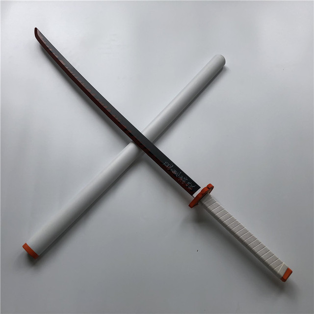 Miecz samuraja Demon Slayer Tanjirou Kochou Shinobu 104cm - model 1:1 z diabelskim ostrzem do Cosplay'u - katana ninja z PU - Wianko - 73