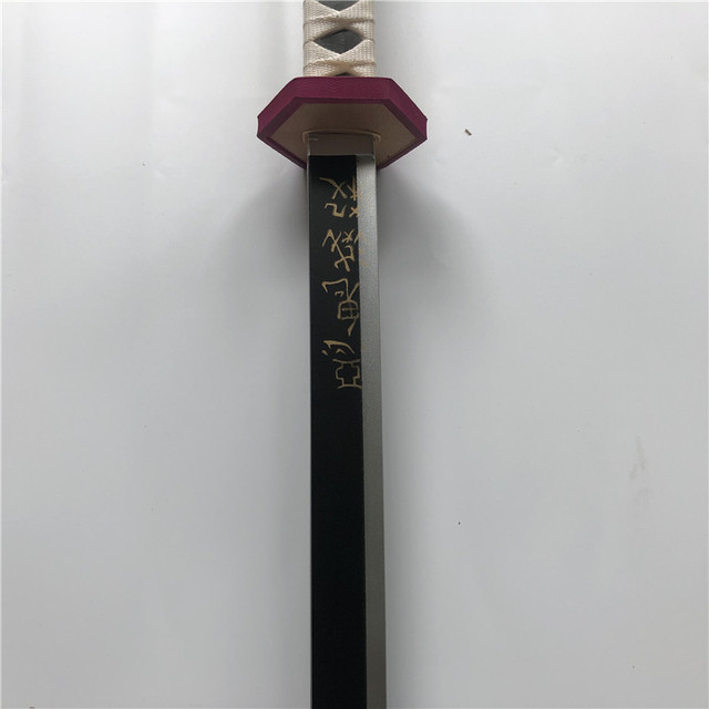 Miecz samuraja Demon Slayer Tanjirou Kochou Shinobu 104cm - model 1:1 z diabelskim ostrzem do Cosplay'u - katana ninja z PU - Wianko - 52