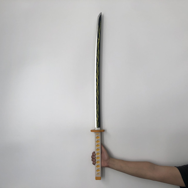 Miecz samuraja Demon Slayer Tanjirou Kochou Shinobu 104cm - model 1:1 z diabelskim ostrzem do Cosplay'u - katana ninja z PU - Wianko - 84