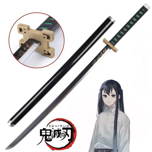 Miecz samuraja Demon Slayer Tanjirou Kochou Shinobu 104cm - model 1:1 z diabelskim ostrzem do Cosplay'u - katana ninja z PU - Wianko - 16