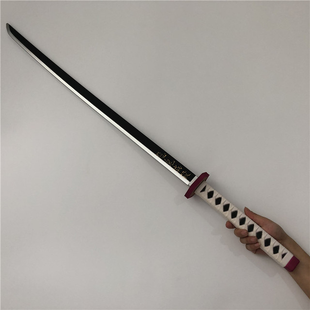 Miecz samuraja Demon Slayer Tanjirou Kochou Shinobu 104cm - model 1:1 z diabelskim ostrzem do Cosplay'u - katana ninja z PU - Wianko - 50
