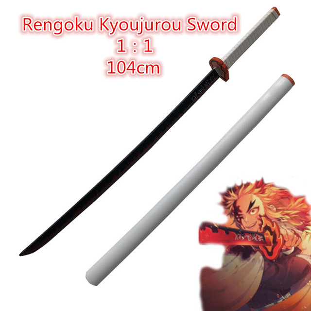 Miecz samuraja Demon Slayer Tanjirou Kochou Shinobu 104cm - model 1:1 z diabelskim ostrzem do Cosplay'u - katana ninja z PU - Wianko - 72