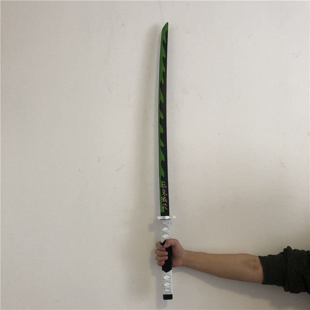 Miecz samuraja Demon Slayer Tanjirou Kochou Shinobu 104cm - model 1:1 z diabelskim ostrzem do Cosplay'u - katana ninja z PU - Wianko - 43