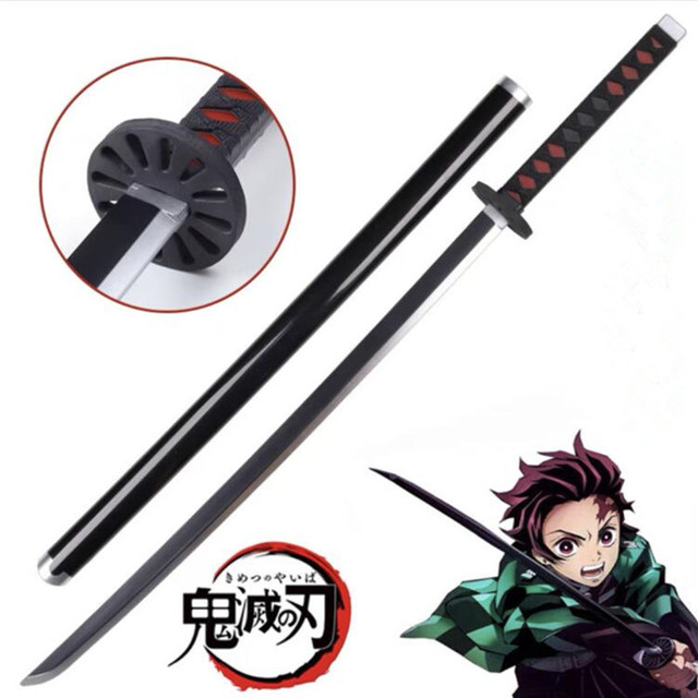 Miecz samuraja Demon Slayer Tanjirou Kochou Shinobu 104cm - model 1:1 z diabelskim ostrzem do Cosplay'u - katana ninja z PU - Wianko - 1