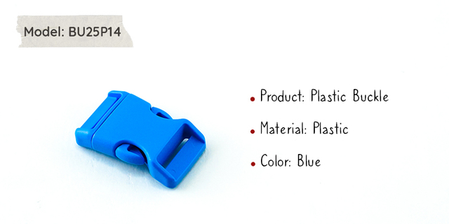 25mm niebieskie plastikowe zapięcie na obrożę DIY, plecak, torbę - wysoka jakość, akcesoria (+BU25P14) - Wianko - 2