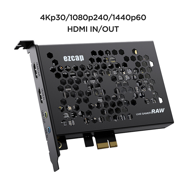 Karta przechwytywania wideo Ezcap324 PCIE 1080p 4K HDMI - nagrywanie gier i transmisja na żywo z linii audio out - Wianko - 3