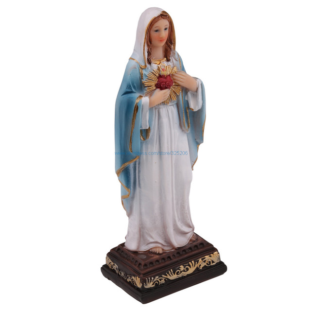Figurka Serce Maryi Panny - dekoracja stołowa do domu - Wianko - 2