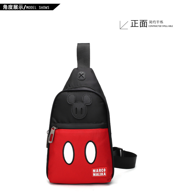 Myszka Mickey - plecak torba płócienna dla dzieci z możliwością noszenia na ramieniu - Wianko - 2