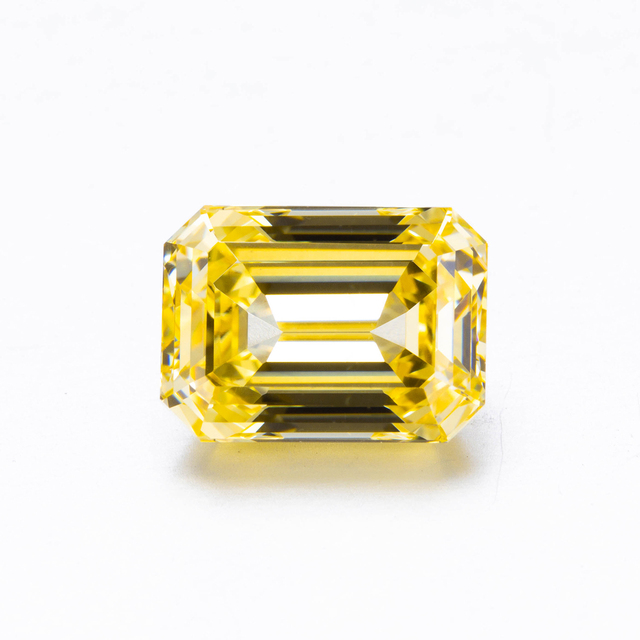 Kamienie szlachetne luzem Zhanhao 2021 - żółty diament Emerald Ice Cut - Wianko - 3
