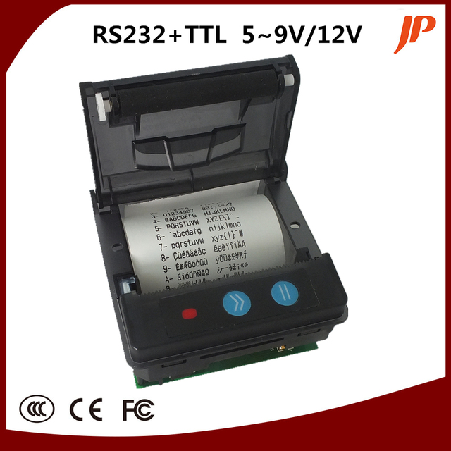 Drukarka panelowa termiczna z wbudowaną mini drukarką paragonów o rozmiarze 58mm (2 cal) z interfejsem RS232 + TTL - Wianko - 1