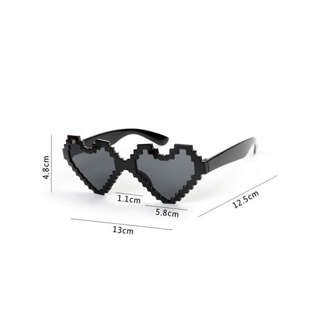 Okulary przeciwsłoneczne dla dzieci LOVE Heart, polaryzacyjne, elastyczne, ochronne - Wianko - 1