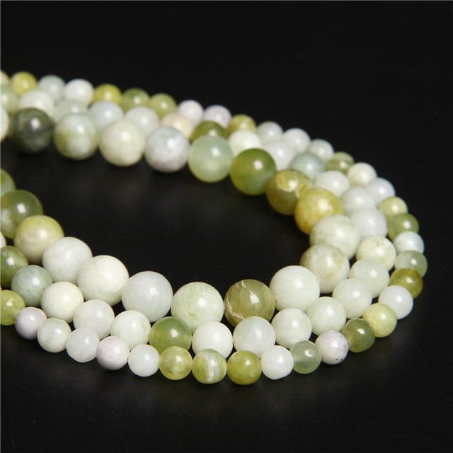 Koraliki z naturalnego zielonego kamienia Jades do biżuterii DIY - wybierz rozmiar (4, 6, 8, 10, 12MM) - Wianko - 10