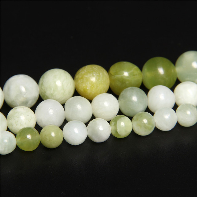 Koraliki z naturalnego zielonego kamienia Jades do biżuterii DIY - wybierz rozmiar (4, 6, 8, 10, 12MM) - Wianko - 11