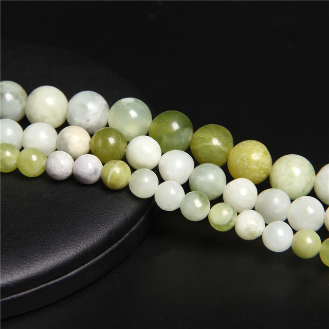 Koraliki z naturalnego zielonego kamienia Jades do biżuterii DIY - wybierz rozmiar (4, 6, 8, 10, 12MM) - Wianko - 13