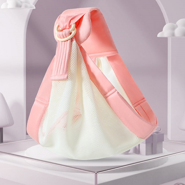 Plecak nosidełko dla dzieci - wygodne czystej bawełny nosidełko z przodu, na krzyż ramię, z regulowanym pierścieniem - Wianko - 1