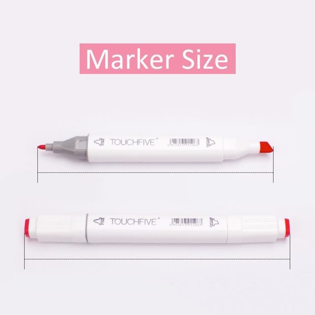 Markery artystyczne Touchfive z podwójnymi końcówkami (10/30/40/60/80/168 kolorów) dla szkolnych rysowników - Wianko - 18