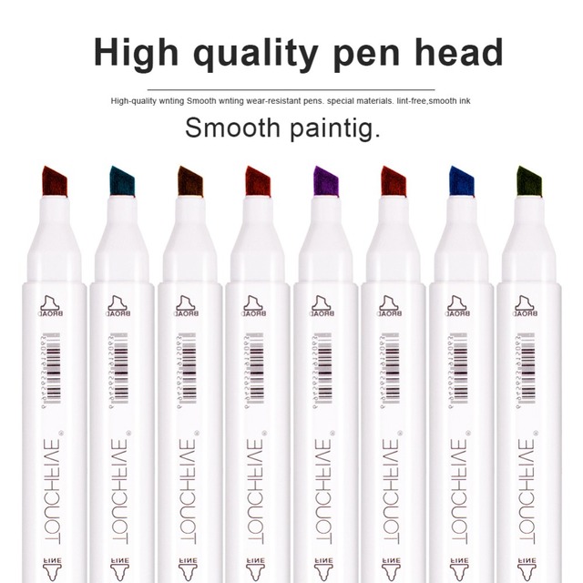 Markery artystyczne Touchfive z podwójnymi końcówkami (10/30/40/60/80/168 kolorów) dla szkolnych rysowników - Wianko - 11