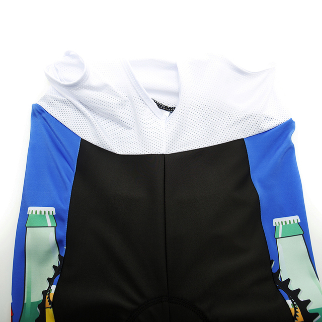 Mężczyźni Moxilyn - Komplet odzieży rowerowej: koszulka z kieszonkami i spodnie górskie MTB, szybkoschnące i oddychające, absorbujące pot + uwielbiam piwo - Wianko - 9