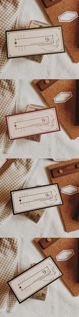 Papierowy zeszyt Retro Vintage - 30 sztuk/paczka - Bullet Journaling, dekoracja szkoła - Wianko - 2