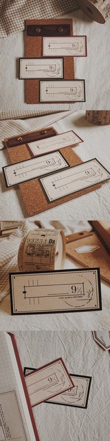 Papierowy zeszyt Retro Vintage - 30 sztuk/paczka - Bullet Journaling, dekoracja szkoła - Wianko - 4