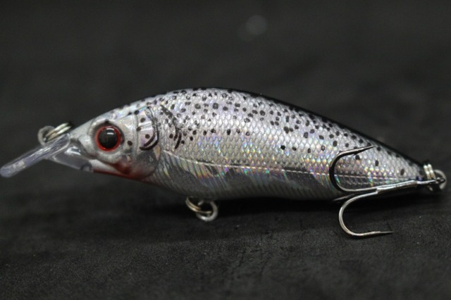 Przynęta woblery WLure 8.1cm 7.1g, pływanie z szeroką akcją, krótki korpus, hak #6, przynęta na owady, świeża woda, 3D oczy, twarde Crankbait M583 - Wianko - 28