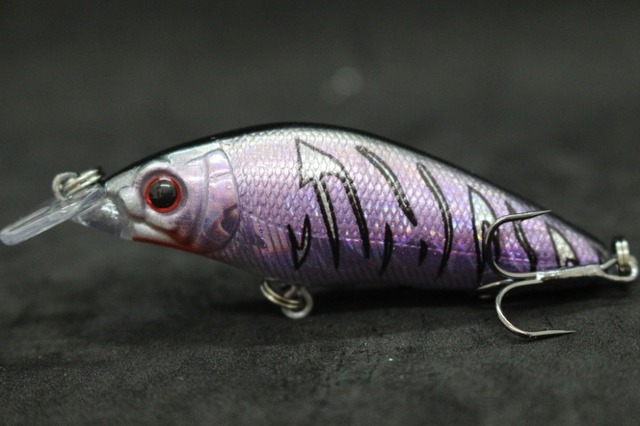 Przynęta woblery WLure 8.1cm 7.1g, pływanie z szeroką akcją, krótki korpus, hak #6, przynęta na owady, świeża woda, 3D oczy, twarde Crankbait M583 - Wianko - 32