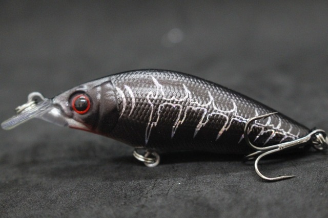 Przynęta woblery WLure 8.1cm 7.1g, pływanie z szeroką akcją, krótki korpus, hak #6, przynęta na owady, świeża woda, 3D oczy, twarde Crankbait M583 - Wianko - 31